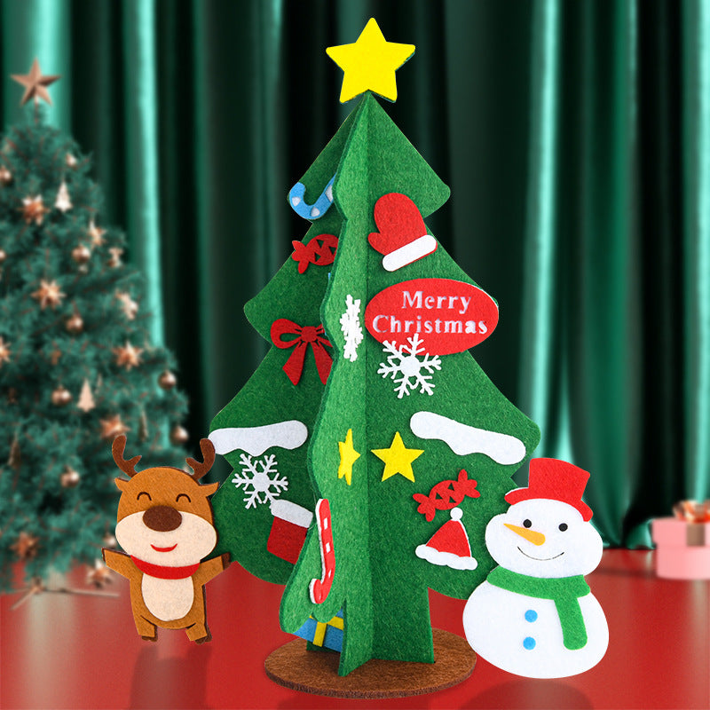 Wholesale Christmas Handmade DIY Desktop Christmas Tree Material Pack